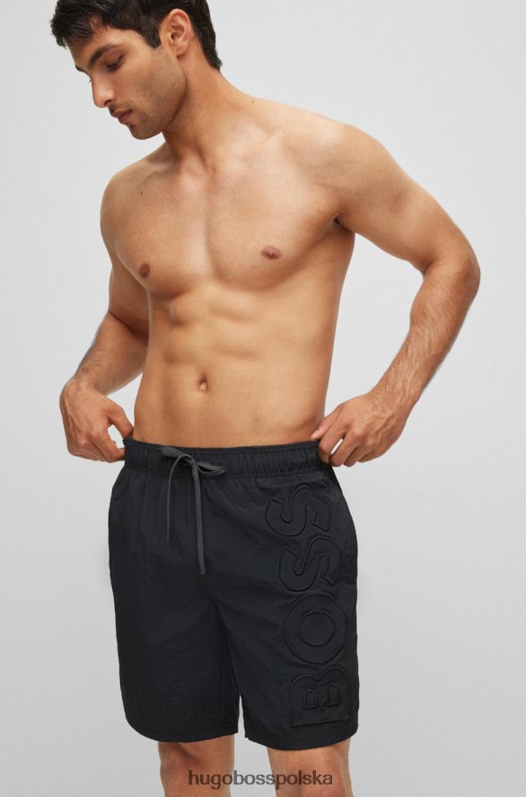 Hugo Boss spodenki kąpielowe wieloryb 50469329 czarne czarny/granatowy R0X0H662