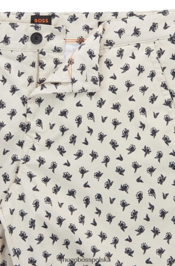 Hugo Boss spodenki schino s 50467079 białe biały R0X0H689