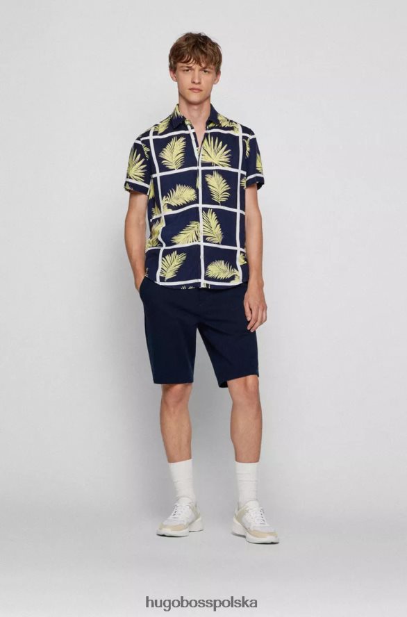 Hugo Boss taber-shorts-ds 50474271 ciemnoniebieski ciemny niebieski R0X0H61
