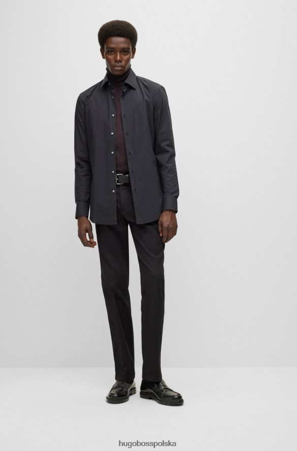 Hugo Boss Chinosy o regularnym kroju z elastycznej bawełny gabardynowej w kolorze czarnym hugo czarny R0X0H61822