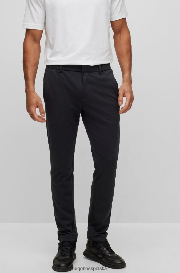 Hugo Boss Chinosy slim-fit z częściowo elastyczną talią, czarne hugo czarny R0X0H63305