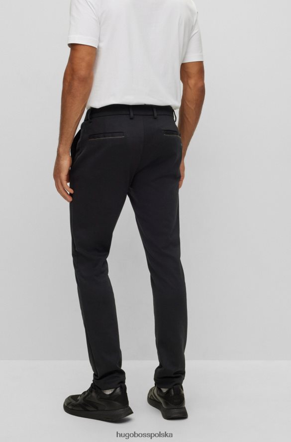 Hugo Boss Chinosy slim-fit z częściowo elastyczną talią, czarne hugo czarny R0X0H63305