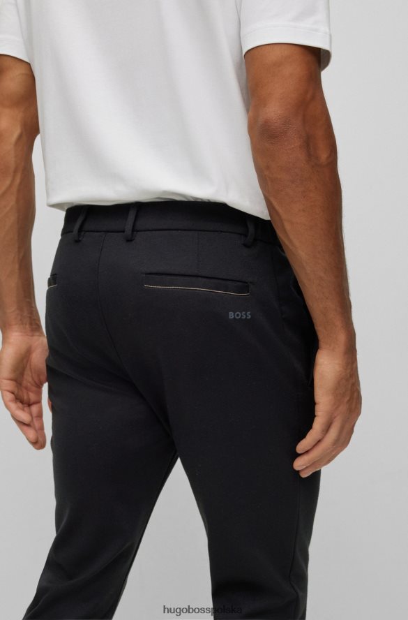 Hugo Boss Chinosy slim-fit z częściowo elastyczną talią, czarne hugo czarny R0X0H63305