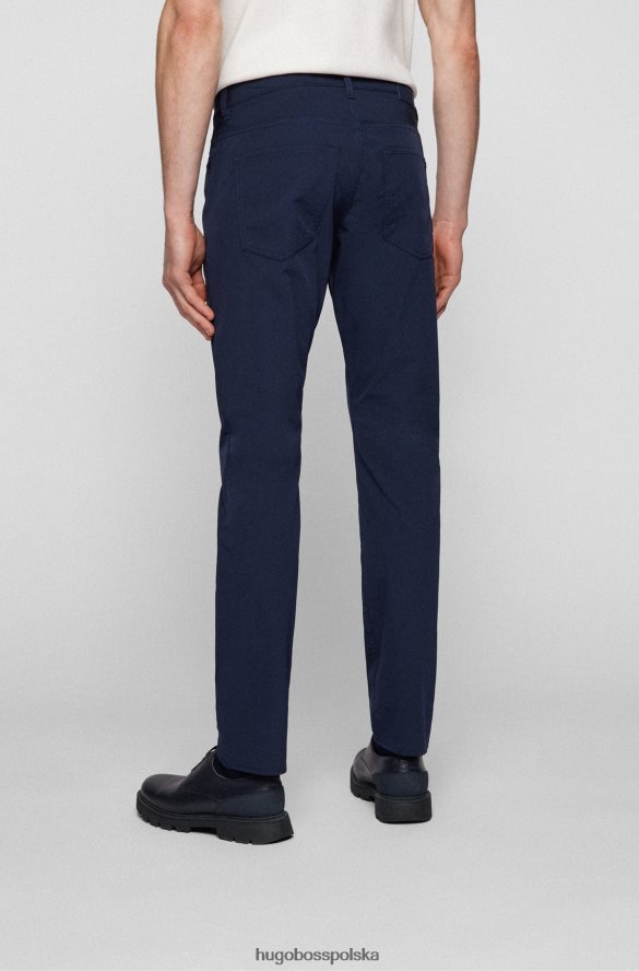 Hugo Boss Dżinsy slim-fit z wodoodpornego, elastycznego denimu w kolorze ciemnoniebieskim hugo ciemny niebieski R0X0H61403