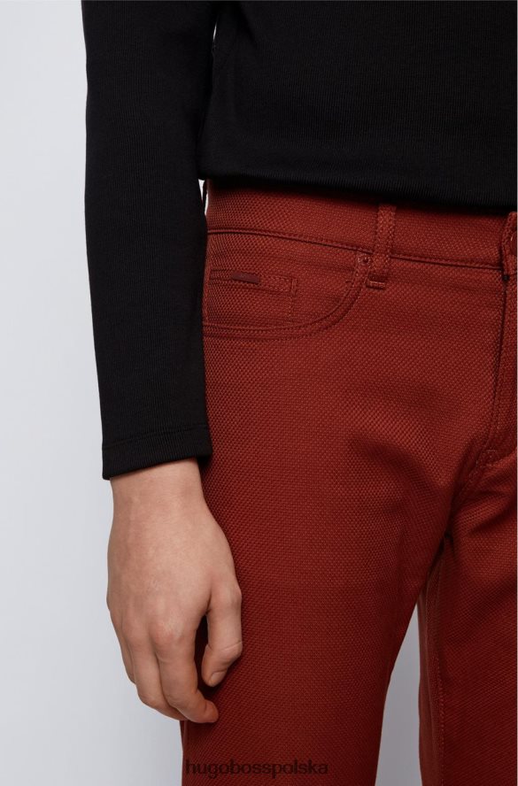 Hugo Boss Delaware 5 kieszeni 50449514 miedź miedź/ciemnoniebieski/ciemnobeżowy R0X0H6894