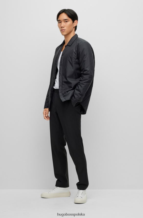 Hugo Boss Spodnie slim-fit z bi-stretchowej tkaniny w kolorze czarnym hugo czarny R0X0H61796