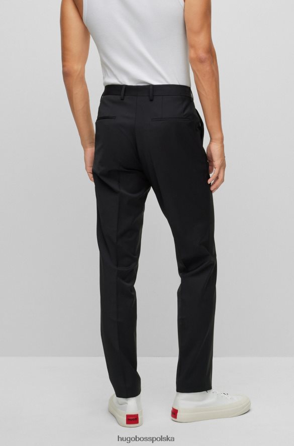 Hugo Boss Spodnie slim-fit z bi-stretchowej tkaniny w kolorze czarnym hugo czarny R0X0H61796