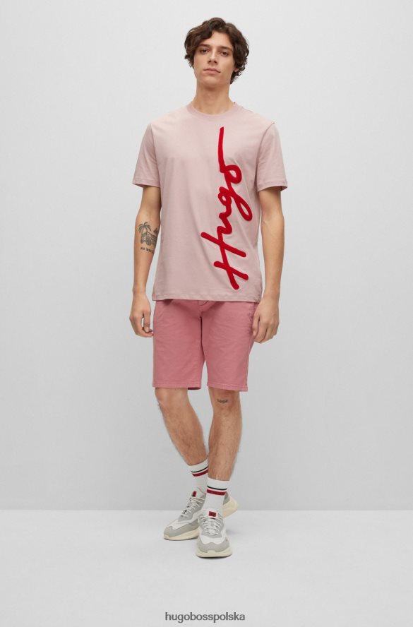 Hugo Boss Szorty chino hugo o dopasowanym kroju w kolorze gabardyny z elastycznej bawełny w kolorze różowym różowy R0X0H63606