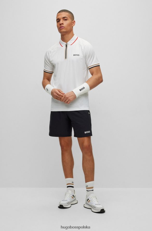 Hugo Boss Szorty x Matteo Berrettini o regularnym kroju, ze stretchem i detalami z logo czarny R0X0H64175