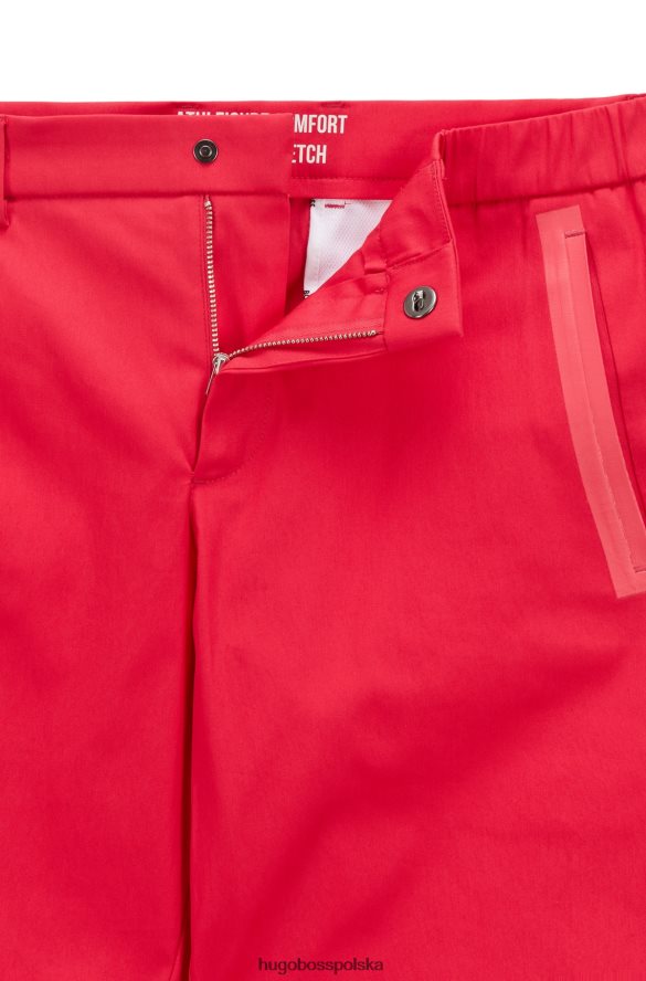 Hugo Boss Wąskie szorty o regularnym stanie z mieszanki bawełny w kolorze różowym hugo różowy R0X0H64478