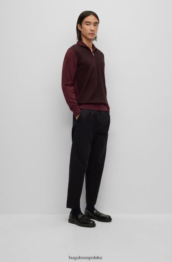 Hugo Boss Zwężane spodnie z elastycznej bawełny gabardynowej Hugo w kolorze czarnym czarny R0X0H61859