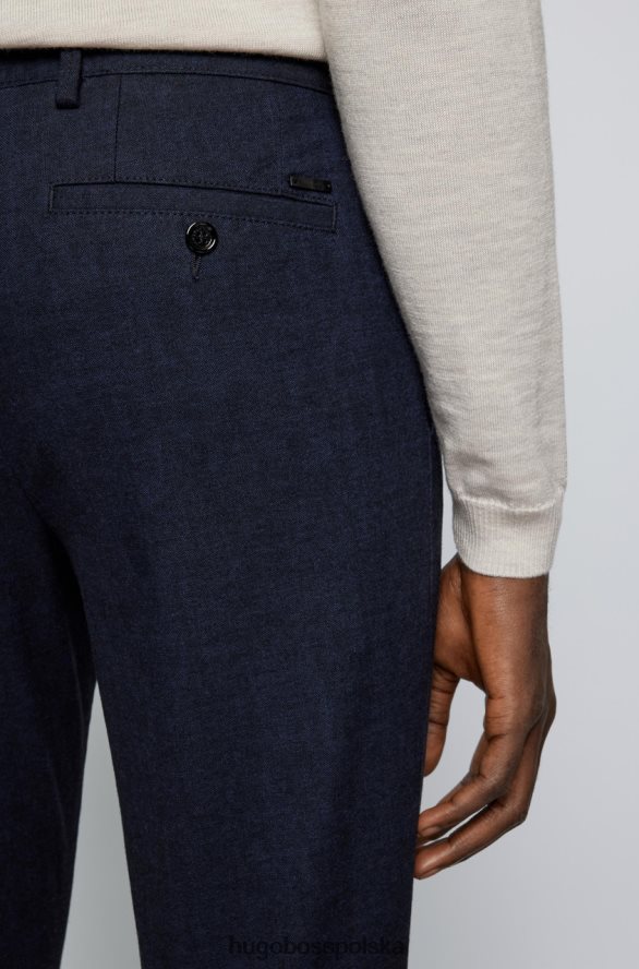 Hugo Boss codzienne spodnie kaito1 50462471 kamień kamień/ciemnoniebieski R0X0H629
