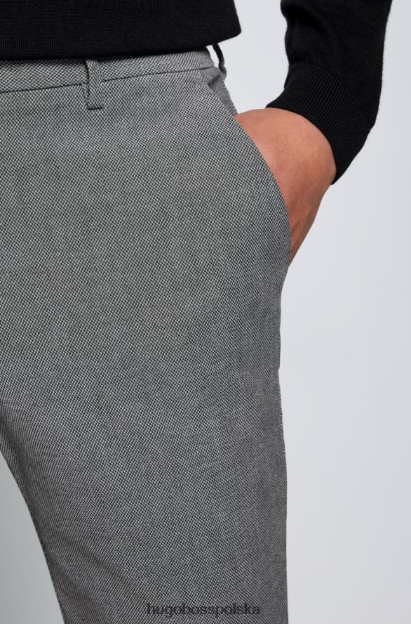 Hugo Boss codzienne spodnie kaito 50463441 stone kamień R0X0H630