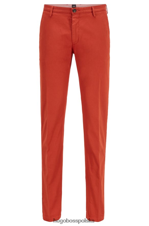 Hugo Boss codzienne spodnie ryżowe 50325936 pomarańczowe pomarańczowy/ciemnobrązowy/turq/aqua/biały/ciemnobeżowy R0X0H6343