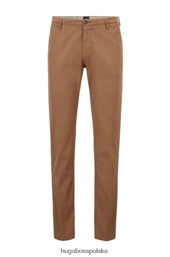 Hugo Boss codzienne spodnie ryżowe 50325936 pomarańczowe pomarańczowy/ciemnobrązowy/turq/aqua/biały/ciemnobeżowy R0X0H6343