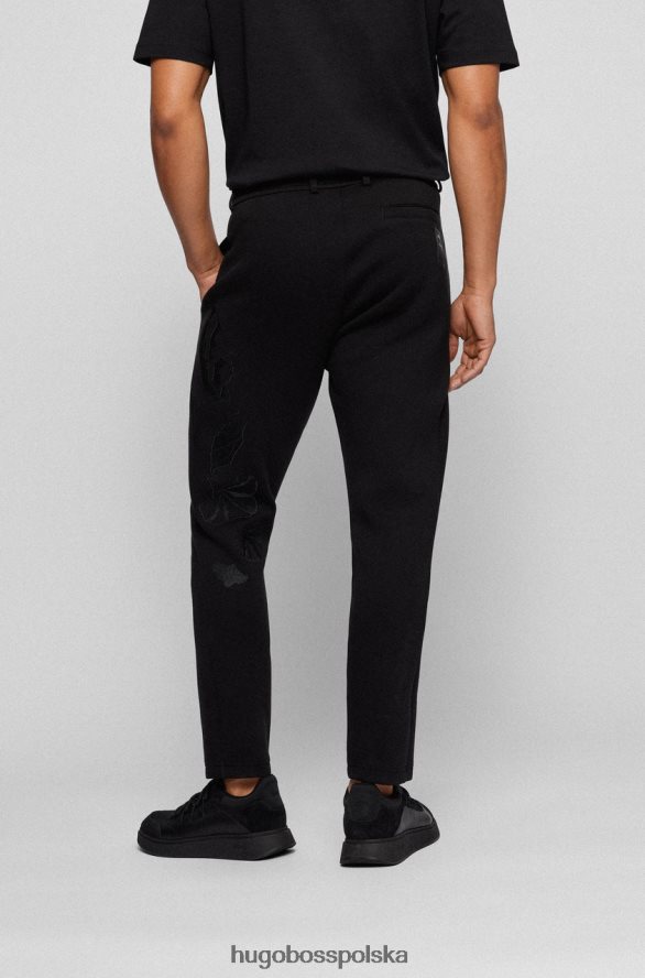 Hugo Boss dresy halboa aj 50466242 czarne czarny biały R0X0H668