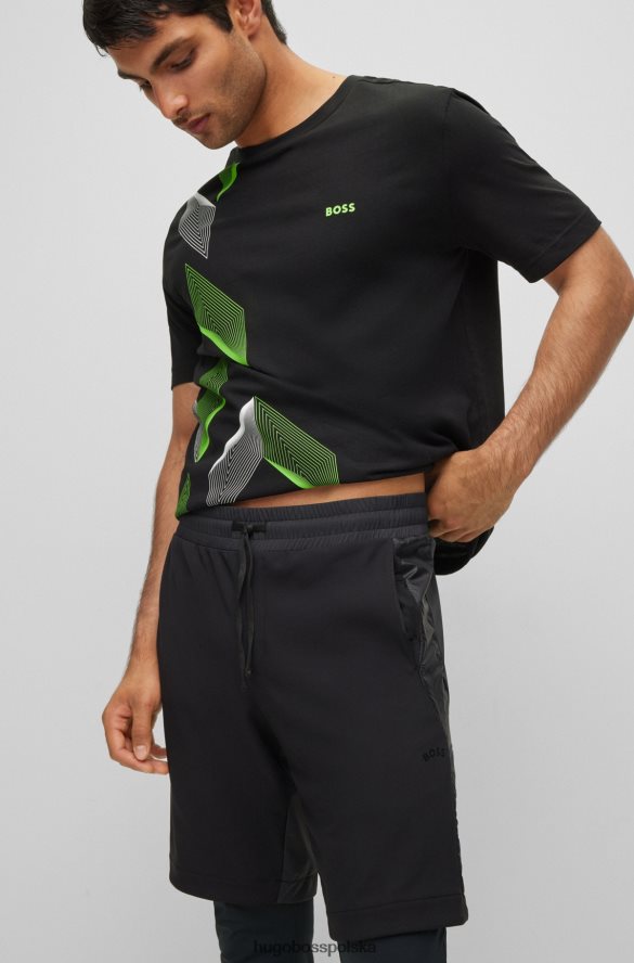 Hugo Boss legginsy do biegania slim-fit ze zintegrowanymi spodenkami hugo czarne czarny R0X0H64154