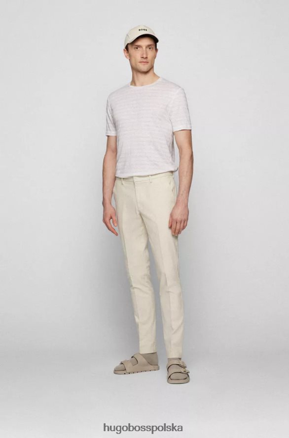 Hugo Boss spodnie codzienne kaito 50472711 białe biały/biały R0X0H612