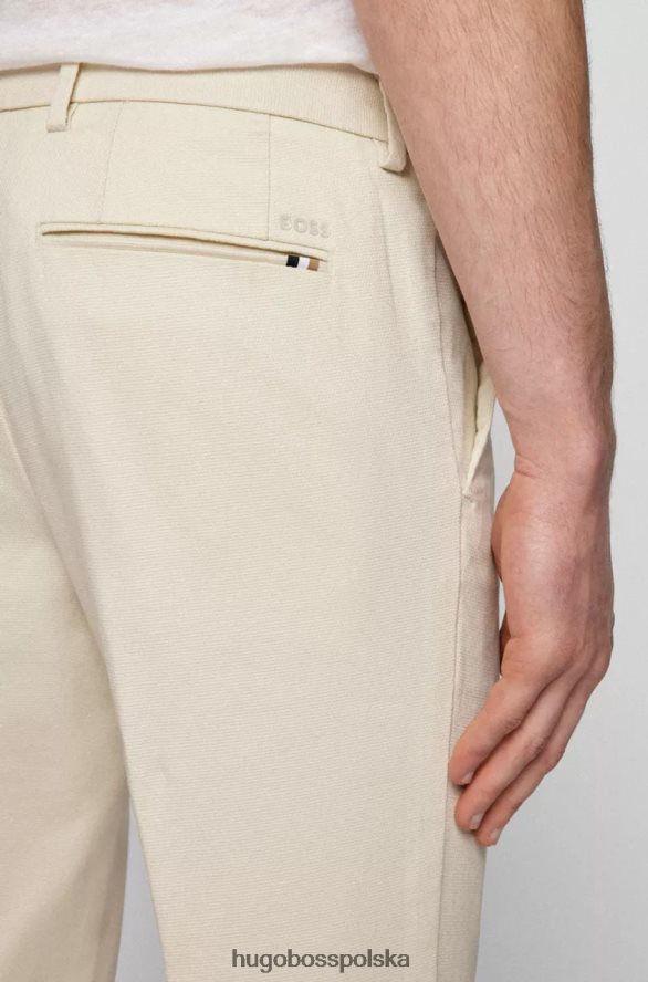 Hugo Boss spodnie codzienne kaito 50472711 białe biały/biały R0X0H612