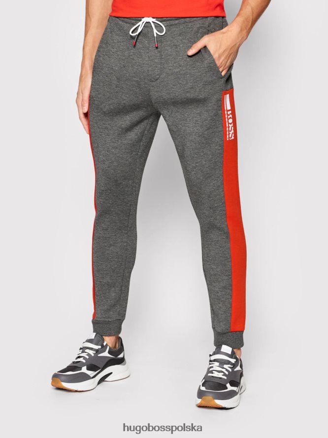 Hugo Boss spodnie dresowe hadiko 50447036 szare szary/granatowy R0X0H6241