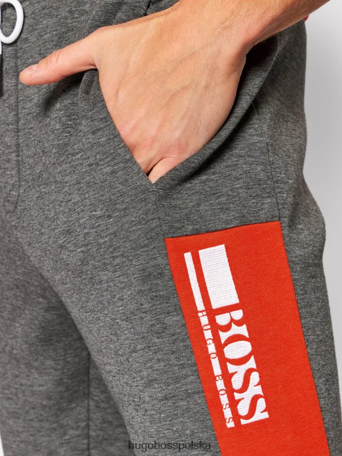 Hugo Boss spodnie dresowe hadiko 50447036 szare szary/granatowy R0X0H6241