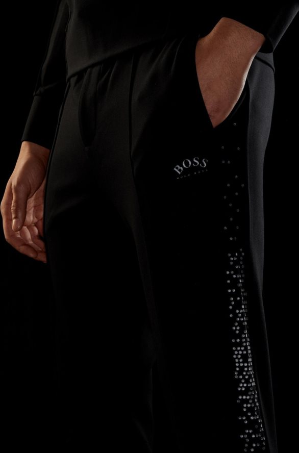 Hugo Boss spodnie dresowe halboa aj 50447387 czarne czarny R0X0H6266