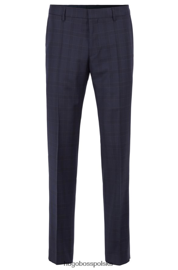 Hugo Boss spodnie genius5 50411977 granatowe marynarka wojenna R0X0H6361