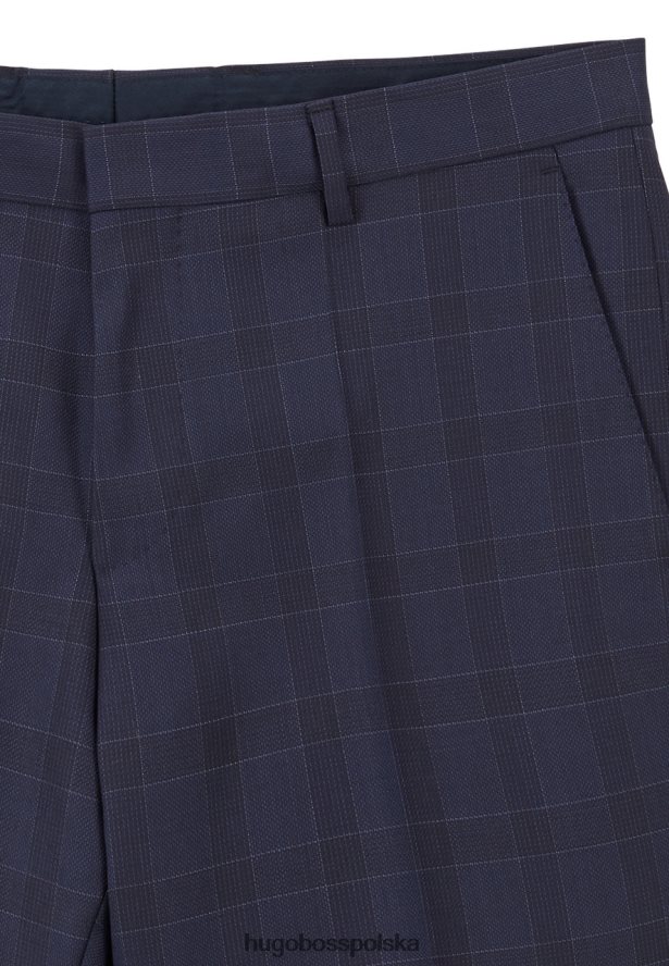 Hugo Boss spodnie genius5 50411977 granatowe marynarka wojenna R0X0H6361