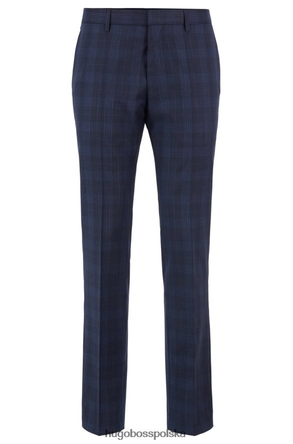 Hugo Boss spodnie genius5 50417489 granatowe marynarka wojenna R0X0H6379