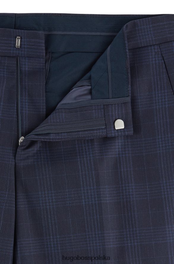 Hugo Boss spodnie genius5 50417489 granatowe marynarka wojenna R0X0H6379