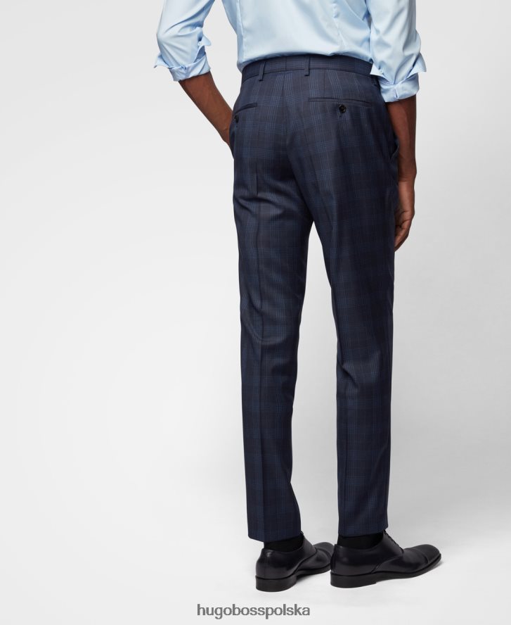 Hugo Boss spodnie genius5 50417489 granatowe marynarka wojenna R0X0H6379