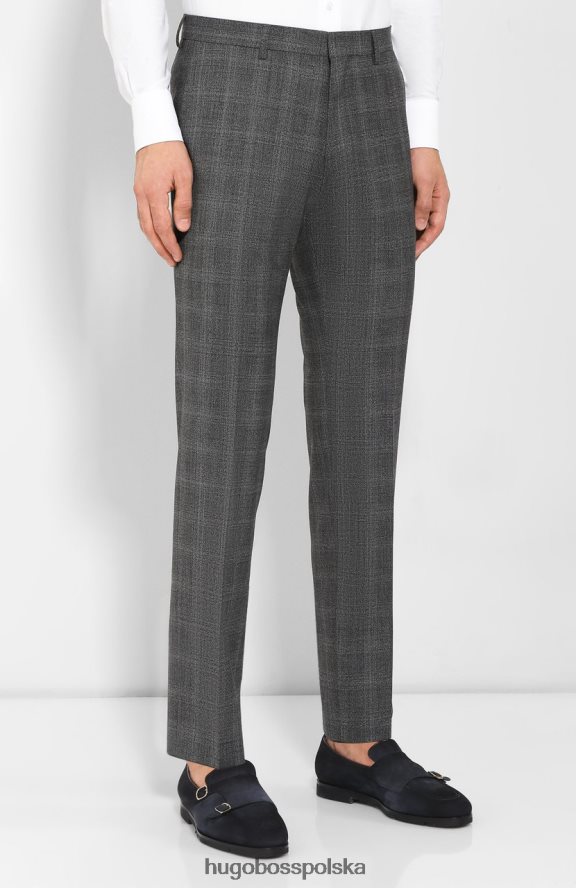 Hugo Boss spodnie genius5 50417708 szare szary R0X0H6285