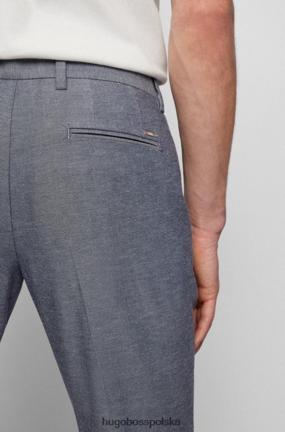 Hugo Boss spodnie kaito 50466474 niebieskie niebieski/jasnoszary R0X0H667