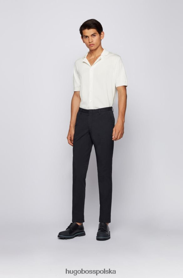 Hugo Boss spodnie kaito nr 50410310 granatowe marynarka wojenna R0X0H6302