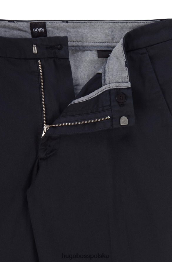 Hugo Boss spodnie kaito nr 50410310 granatowe marynarka wojenna R0X0H6302