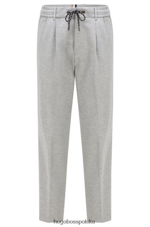 Hugo Boss spodnie o swobodnym kroju c-perin 50468869 jasnoszary jasnoszary R0X0H651