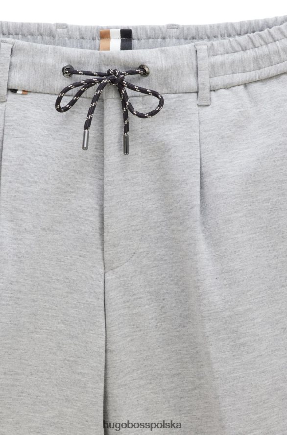 Hugo Boss spodnie o swobodnym kroju c-perin 50468869 jasnoszary jasnoszary R0X0H651