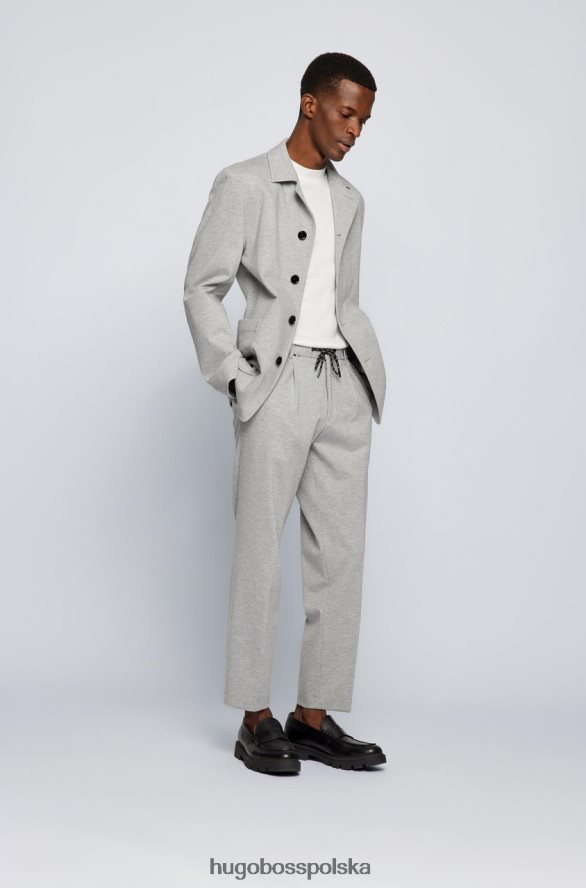 Hugo Boss spodnie o swobodnym kroju c-perin 50468869 jasnoszary jasnoszary R0X0H651