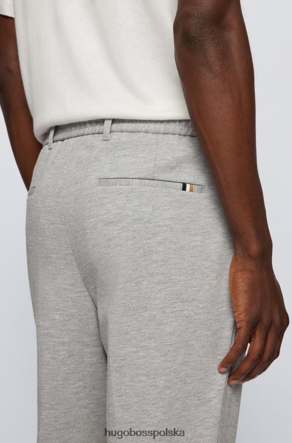 Hugo Boss spodnie o swobodnym kroju c-perin 50468869 jasnoszary jasnoszary R0X0H651