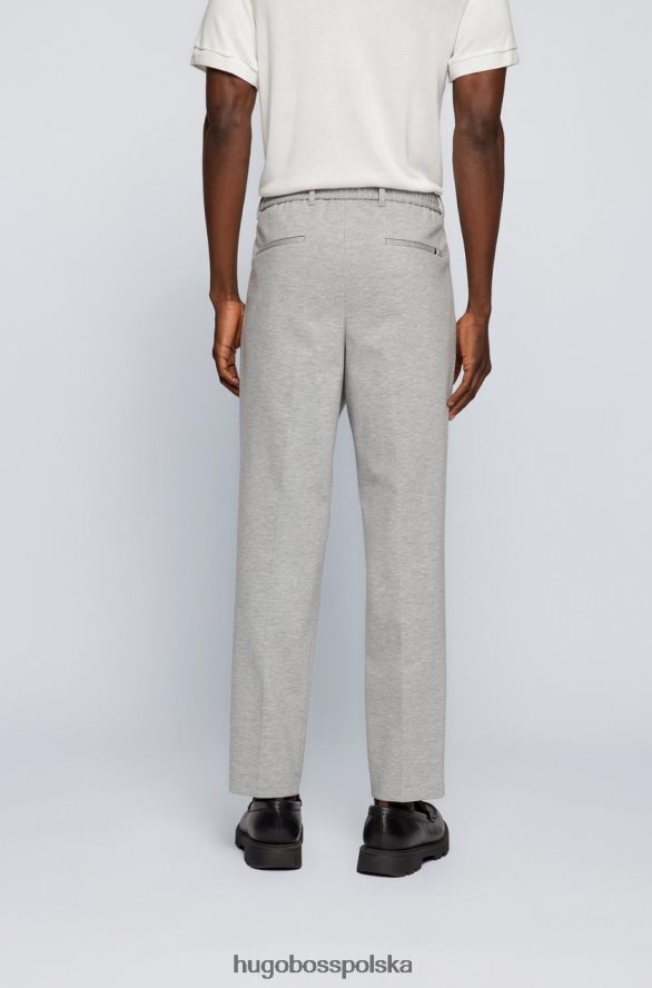 Hugo Boss spodnie o swobodnym kroju c-perin 50468869 jasnoszary jasnoszary R0X0H651