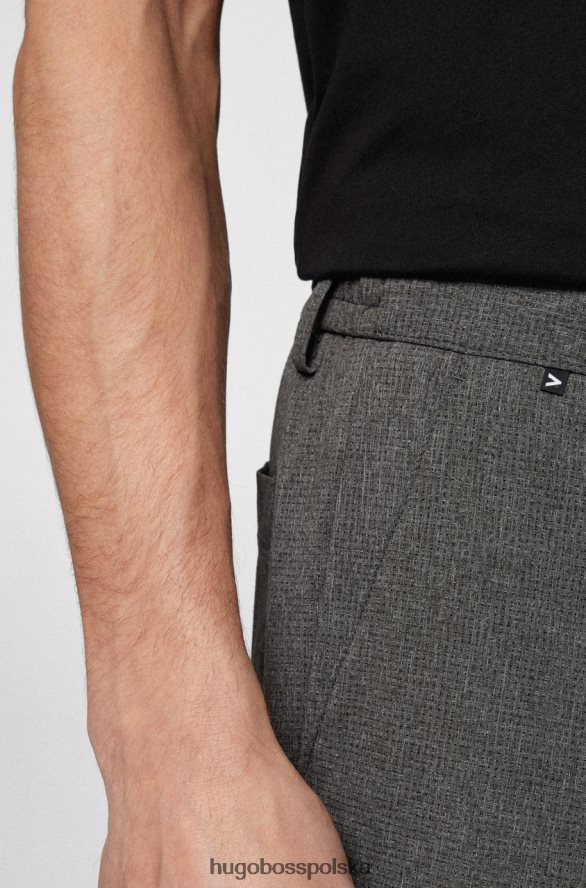 Hugo Boss spodnie p-genius-pack 50468921 szare szary R0X0H643