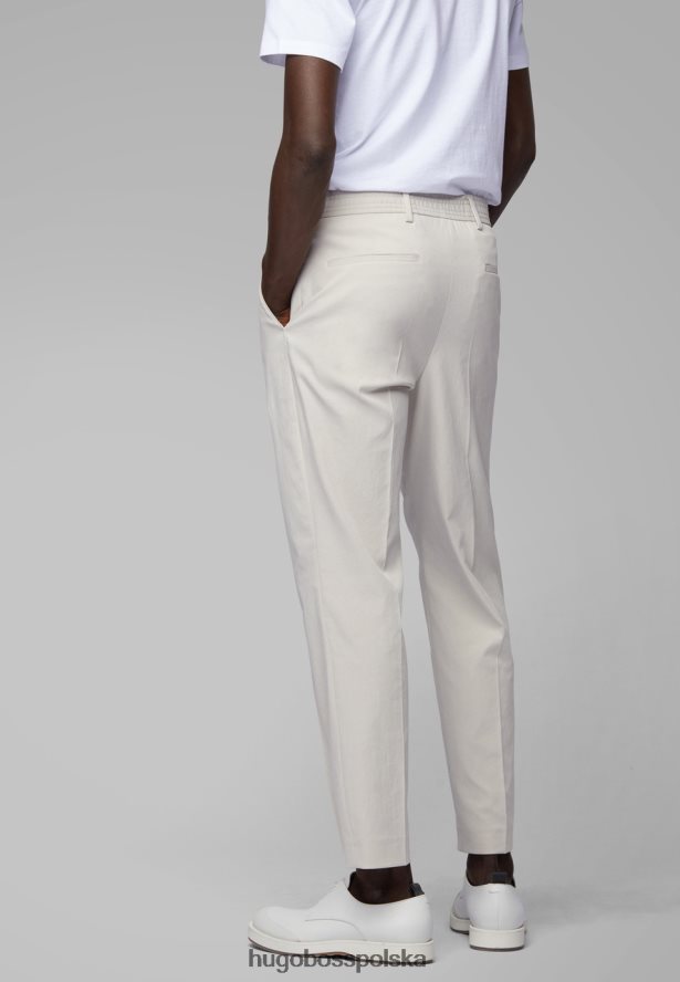 Hugo Boss spodnie paco 50412131 beżowe beżowy R0X0H6353