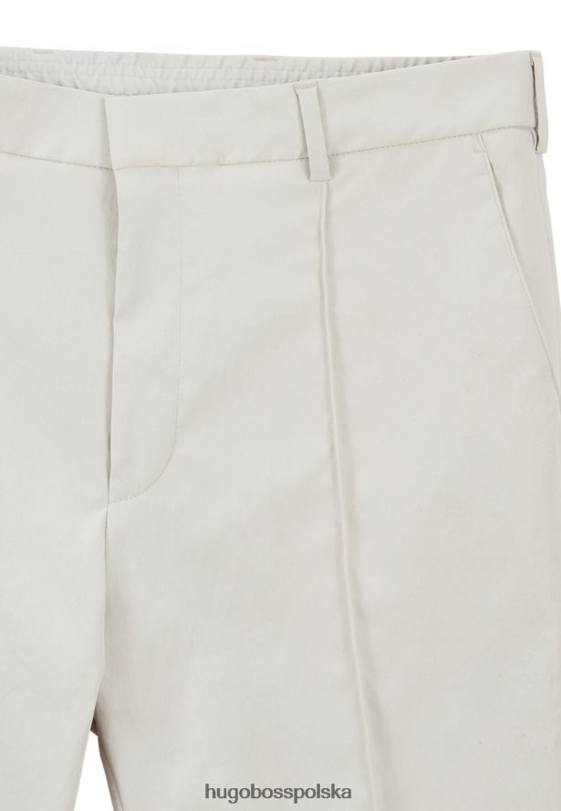 Hugo Boss spodnie paco 50412131 beżowe beżowy R0X0H6353