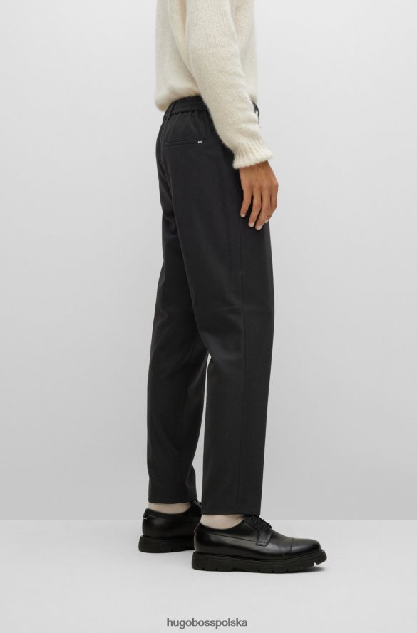 Hugo Boss spodnie slim-fit z elastycznego materiału w kolorze czarnym hugo czarny R0X0H62038