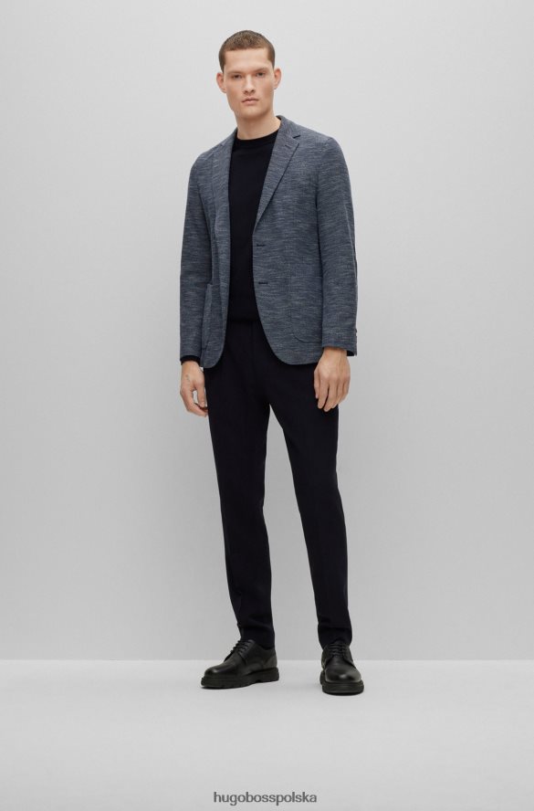 Hugo Boss Hugo Sweter o regularnym kroju z czystej bawełny z haftowanym logo w kolorze ciemnoniebieskim ciemny niebieski R0X0H6902