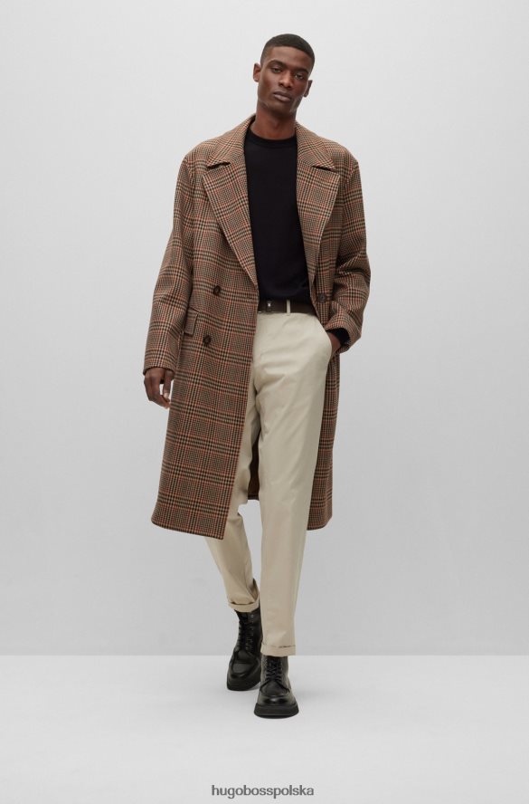 Hugo Boss czarny sweter o regularnym kroju z czystej bawełny z haftowanym logo hugo czarny R0X0H6904