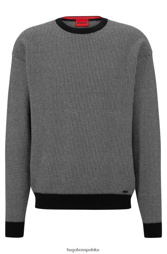 Hugo Boss hugo sweter z bawełny organicznej z logo w kolorze szarym szary R0X0H64242
