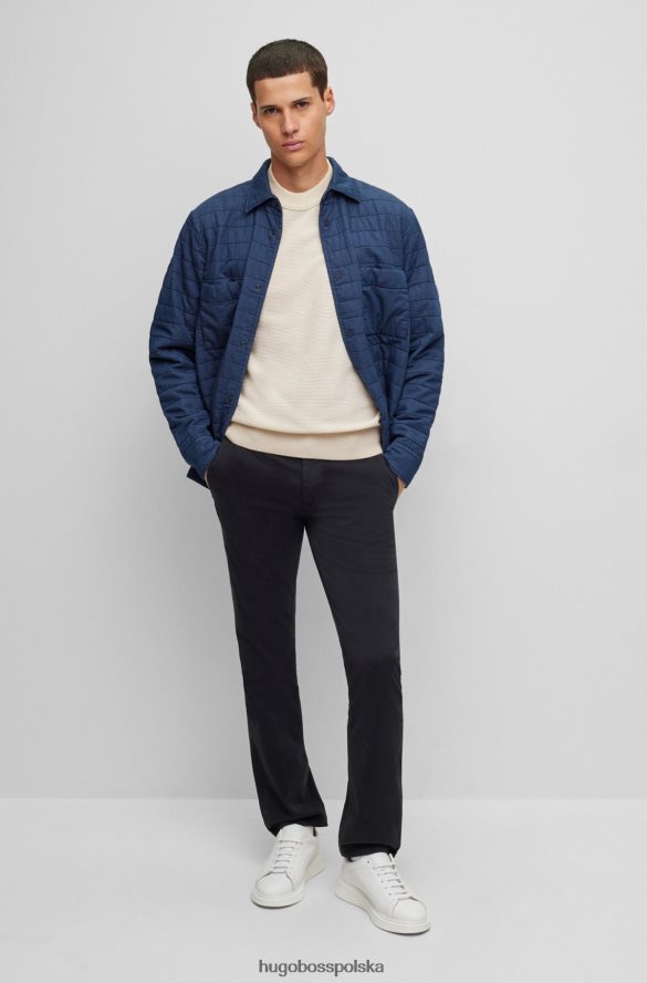 Hugo Boss sweter z okrągłym dekoltem z bawełny i białego kapoku hugo biały R0X0H61816